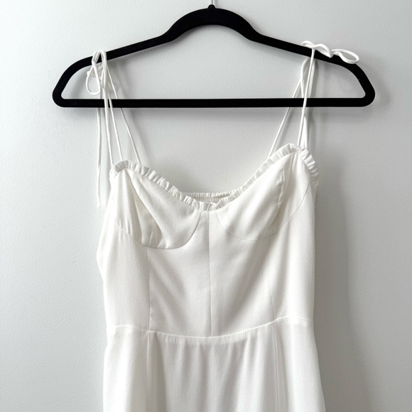Aritzia Wilfred Fable Sweetheart Bustier Mini Dress White Crepe Sz 2 NWT - Picture 5 of 16